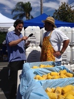 Interviewing head cook Ed Carrillo.