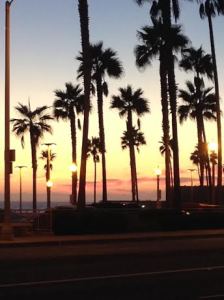 Sunset on the beach