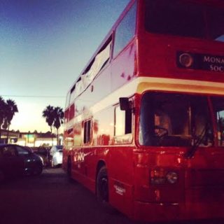 Double Decker Bus, Italian Cafe, Margaritas, – Huntington Beach