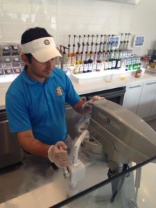 Ice Cream made with a Liquid Nitrogen Process