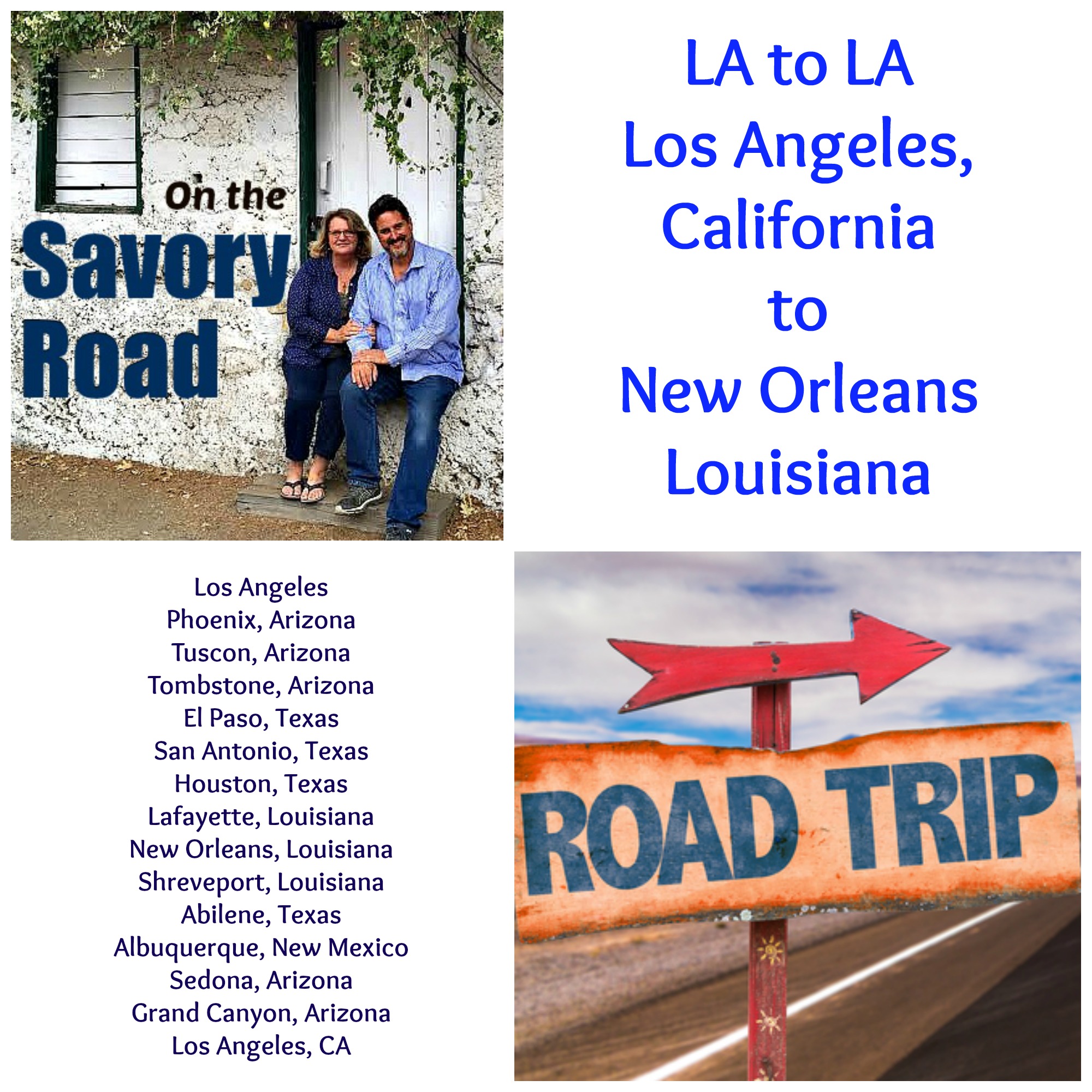 LA to LA Road Trip, starting 12/18/15, Los Angeles to New Orleans.