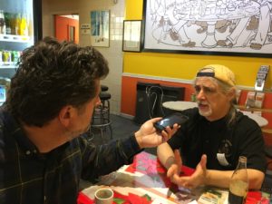 Jeff interviewing David J. Marinello, Proprietor of La DiVina Cafe and Gelateria. In the French Quarter in New Orleans