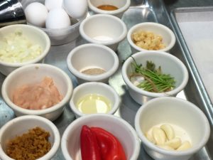 Ingredients for Loom, Thai Egg Bed Snacks