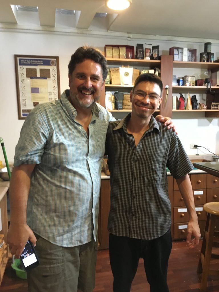 Jeff and Roberto Caldez, Barista of Cafe Bisette