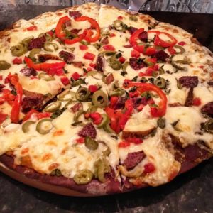 Blue Corn Crust Pizza