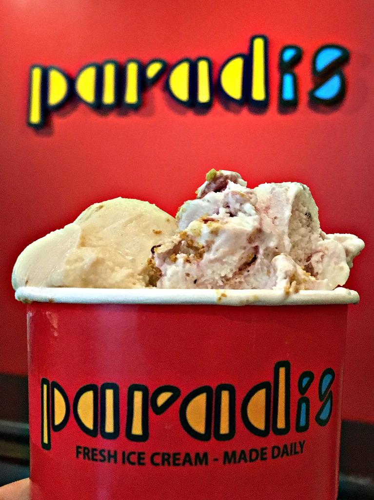 Ice cream from a visit of Paradis in Monrovia