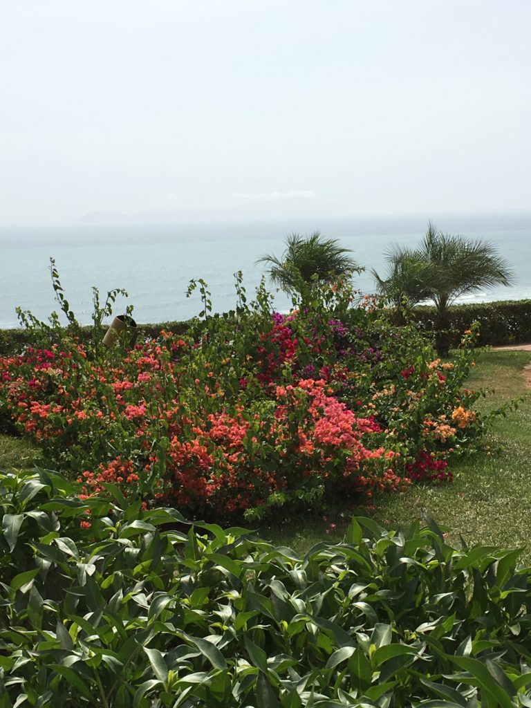 Barranco is bordered by the Pacific Ocean. A walking path for a romantic stroll