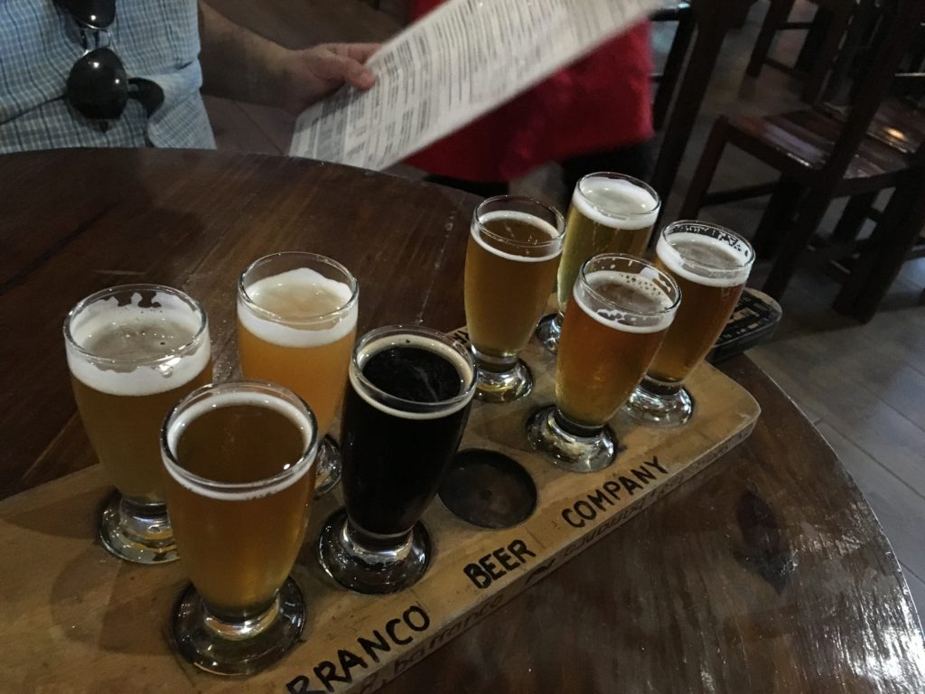 Beer Flight at the Barranco Beer Company. Savory Road Radio Feature LISTEN