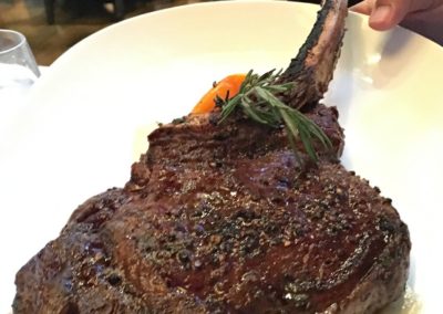 Close up of 32oz Longbone Ribeye Steak