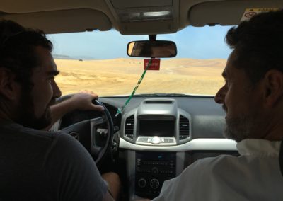 Driving in Paracas National Reserve