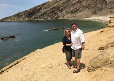 Donna and Jeff at La Mina Beach